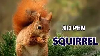 Squirrel 3D pen | How to make? | DIY | 3dpen.art | Tutorial | 2019