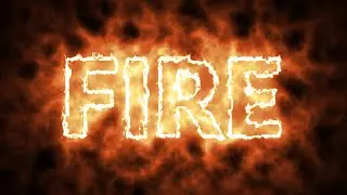 Fire Text Animation - AfterEffects Saber