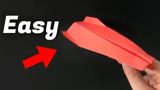 How to make a Paper Hammer Plane (flies far!!) | EASY tutorial