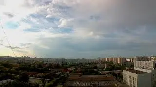 Футаж для видео монтажа (Город с высоты, Облака) [Footage for video editing (City , Clouds)]