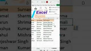 Flash Fill |Full Name|Excel tips & tricks|@excel_graduate |  #excel_tips #excel_tricks #excel #short