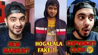 Smartypie got copyright clam on his video | smartypie giving stirke | hogalala is fake | Manhuntsoon