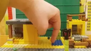 Обзор на самоделку из LEGO ( пустынная деревня )