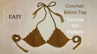 Crochet bikini top tutorial