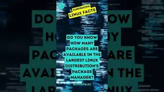 How many packages are available in the largest Linux distribution's package manager? 