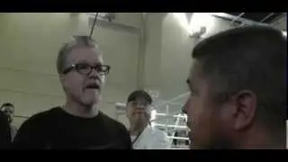 Altercations between Freddie Roach and Rios Camp ends in bad blood!!