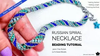 Russian Spiral Beaded Necklace Tutorial | DIY Bead Rope