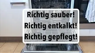Geschirrspüler reinigen, entkalken & pflegen - so gehts richtig!