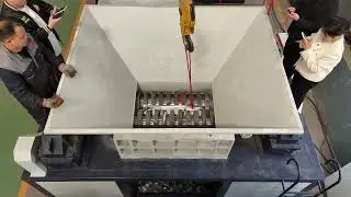VANER Double Shaft Shredder for plastic basket