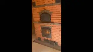 Каминопечь котел с хлебной камерой из кирово чепецкого кирпича