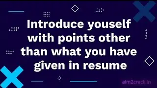 Introduce yourself with things not given in resume? | Describe yourself in single word | HRBots#13