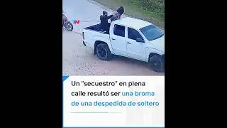 Un "secuestro" en plena calle resultó ser una broma de una despedida de soltero