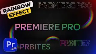 How to make a RAINBOW TEXT EFFECT in Premiere Pro