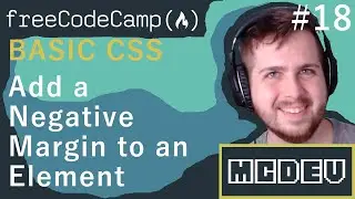 #18 Add a Negative Margin to an Element | Basic CSS | Solution + Overview