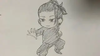 how to draw very easy Suguru #jujutsukaisen #gojosatoru