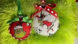 How to make a Grinch Christmas Ornament on Glass Baulbs! 2022 New Updated version