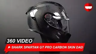 Shark Spartan GT Pro Carbon (Glossy Black) Skin DAD - ChampionHelmets.com