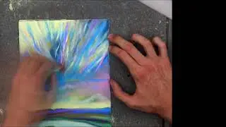 Speed painting landscape soft pastel art