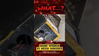 SOUND SPEAKER VS MESIN SHREDDER #hydraulicpress #automobile #shredder