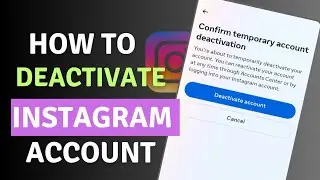 How To Deactivate Instagram Account Temporarily
