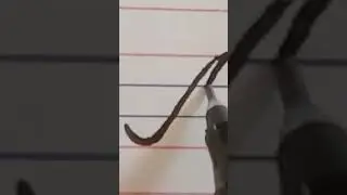 How To Write Cursive A in four lines #