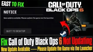 💻 How to Fix COD: Black Ops 6 Update Error (New Update Available Message) 🛠️ 2025 ✅