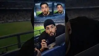 I infiltrated a stadium to put my face on the screens 😱⚽️ 