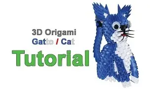 Origami 3d Cat Tutorial 1/32 Origami 3d Gatto Tutorial