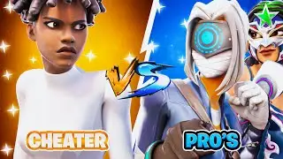 1 Cheater vs 2 Pros! (whos better?)
