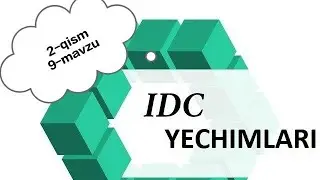 Idc yechimlari, 2-qism 9-mavzu 49-55misollar