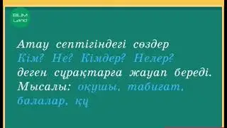 Зат есімнің септелуі