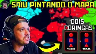 GAU COM DOIS CORINGAS de INÍCIO - Gaules jogando WAR com Lindinho, VelhoVamp1, Nahzinha e o Chat