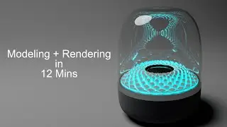 Rhino Grasshopper Tutorial | Industrial Design | Harman Kardon Speaker | Modeling + Rendering