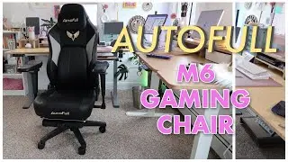 I got the BEST gaming chair! #AutoFull M6 Gaming Chair - Cozy Home Office - unboxing & full review