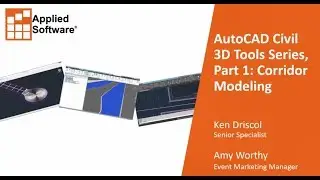 Webinar: AutoCAD Civil 3D Tools Series, Part 1: Corridor Modeling