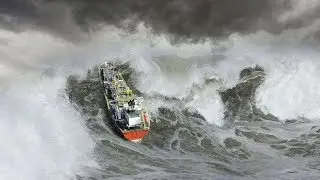 SHIPS IN BIG WAVES COMPILATION