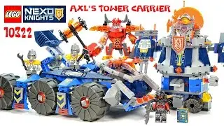 LEGO® Nexo Knights Axl's Tower Carrier 70322 Speed Build w/ Burnzie & Ash Attacker