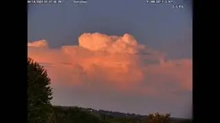 Delta DAL2246 flying by a lightning cloud.