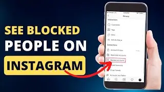 How To See Blocked People On Instagram | How to View Or See Blocked List On Instagram 2023