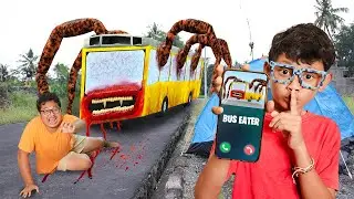 MENGERIKAN!!! LAGI TIDUR BOCIL DI TELPON BUS EATER!!! AYAH BOCIL JADI TUMBAL HAMPIR DIMAKAN!!!