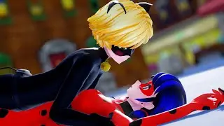 【MMD Miraculous】Surprise Kiss ♥ (Ladybug×Chat Noir)【60fps】