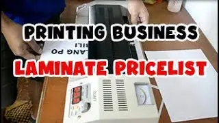 PRINTING BUSINESS LAMINATE PRICELIST