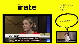 英検1級【過去問】700単語 Irate