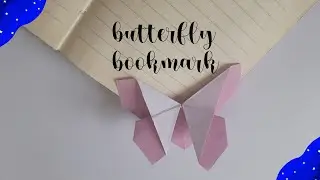 Origami Butterfly Bookmark | Origami Bookmark | Bookmark Ideas ||