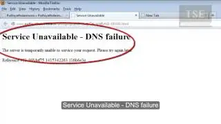 Service Unavailable - DNS failure | The server is temporarily unable to service your request