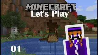 MAKING A STARTER BASE - Minecraft Lets Play ep 1