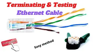 The Easy Way To Wire Rj45 Ethernet plugs Using Cat6 Cable.