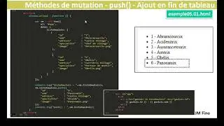 VueJS 05.01 push exemple 0501