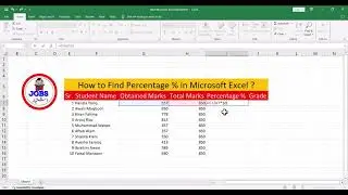 How to Apply Percentage Formula in Excel || Excel me Percentage Formula Ka Method || Excel Formulas