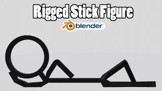 How to Model and Rig a Stick Figure in Blender 2.8x! | Intermediate Tutorials | Blender 2.83